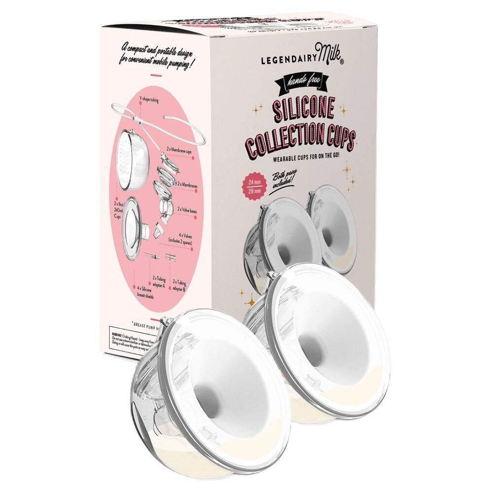 Legendairy Milk Hands Free Silicone Collection Cup NEW Sealed in Box